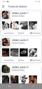 Captura 1 Animated Romantic Stickers android
