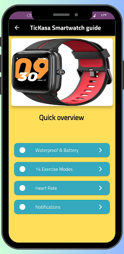Android application TicKasa Smartwatch Guide screenshort