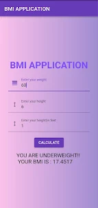 BMI APPLICATION