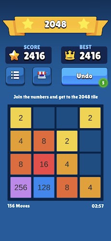 2048 Original Puzzle Gameのおすすめ画像3