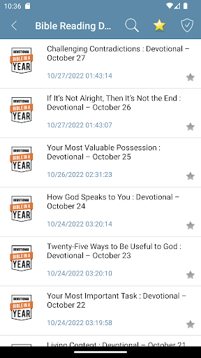 Read Bible in Year Devotional Screen 2