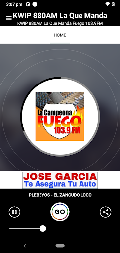 Android application La Campeona 880 AM screenshort