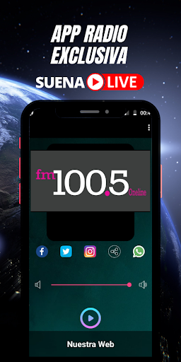 Android application La 100.5 FM Santa Fe screenshort