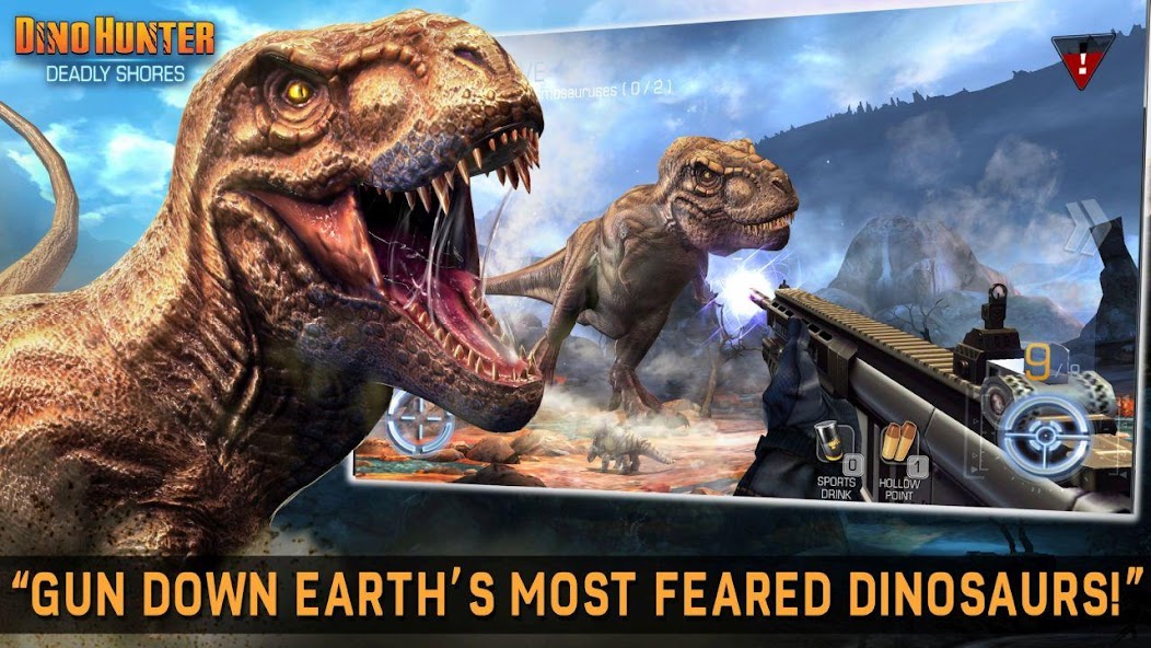 DINO HUNTER: DEADLY SHORES 4.0.0 APK + Mod (Unlimited money) for Android