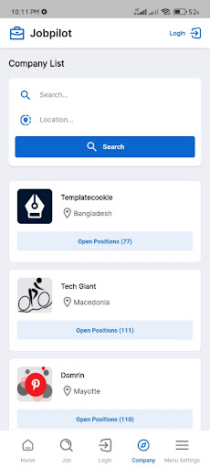 Jobpilot - Job Portal Script Screen 2