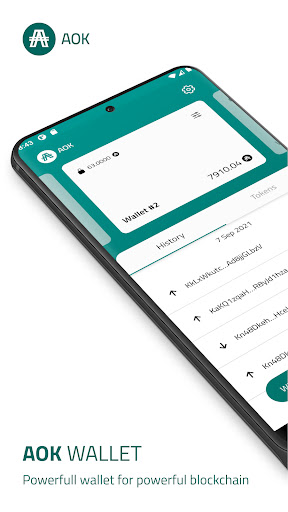 Android application AOK Wallet screenshort