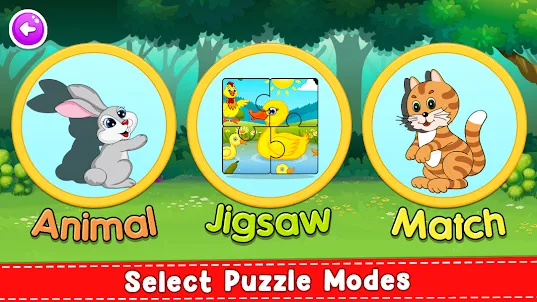 Fun Animal Puzzles for Kids