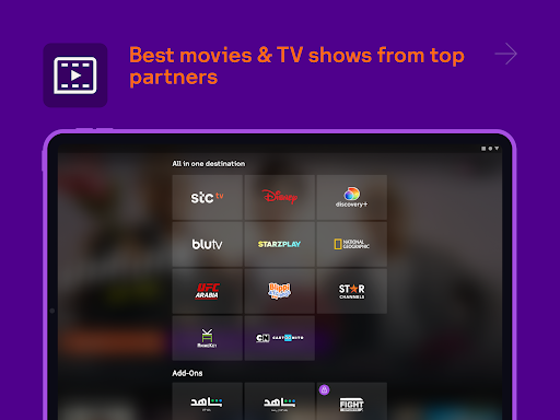 Screenshot of stc tv