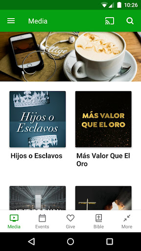 Android application Palabras de Vida screenshort