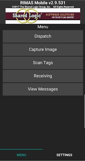 Android application RIMAS Mobile screenshort