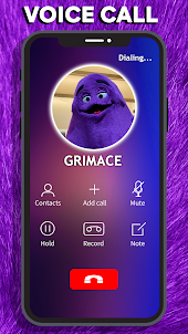 Grimace Shake Face Fake Call