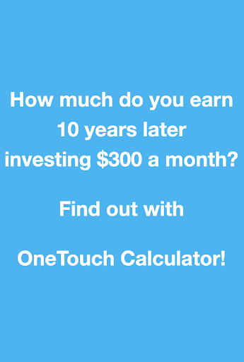 Android application OneTouch Compound Interest screenshort