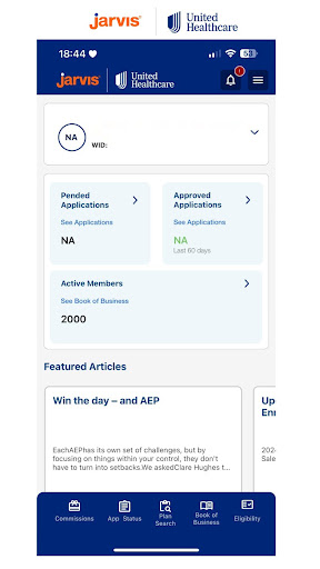Screenshot of Jarvis (UnitedHealthcare)