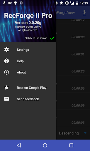 Screenshot of RecForge II Pro - Audio Record