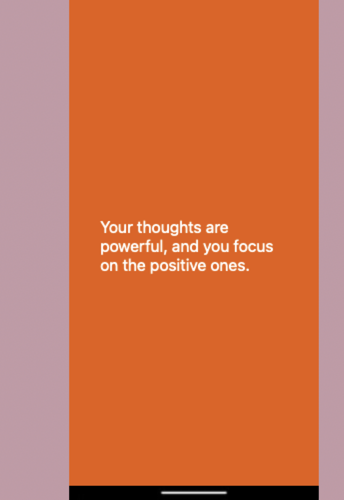 Android application Positive Vibes screenshort