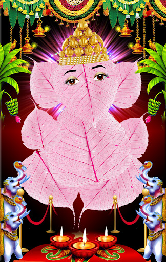 Leaf Ganesha Live Wallpaper 1
