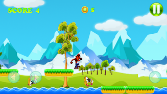 running crash Bandicoot adventure Screenshot