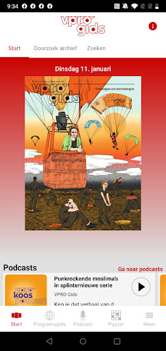 Android application VPRO Gids screenshort