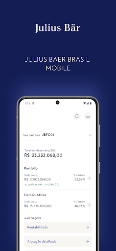 Android application Julius Baer Brasil Mobile screenshort