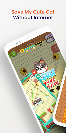 Android application Save My CuteCat : Drawing screenshort