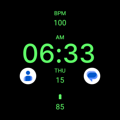 Black Fit Watch Face screenshot 6