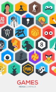 Hexa Icon Pack : Hexagonal Ekran görüntüsü