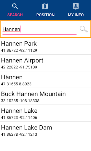 Hannen Lake - IOWA GPS Map Screen 2