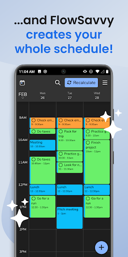FlowSavvy: Auto-Scheduling Screen 3