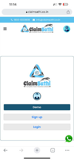 Claim Sathi Screen 2
