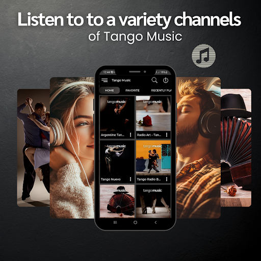 Screenshot of Tango music app