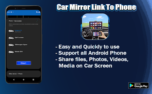 Mirror Link Phone to car