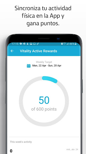 Android application Vitality Ecuador screenshort