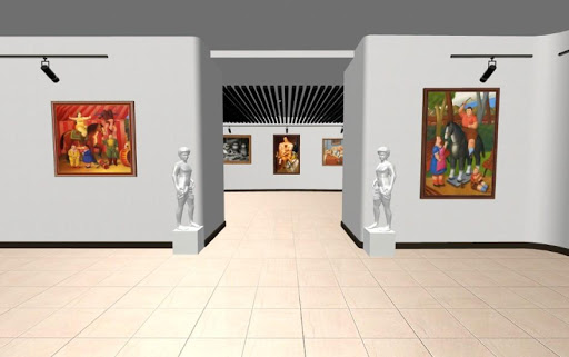 VR International Art Gallery Screen 3