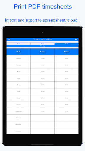 Planningify Work time schedule