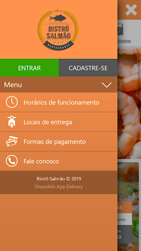 Android application Bistrô Salmão screenshort