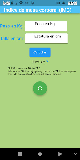 Indice de masa corporal(IMC) screenshot 15