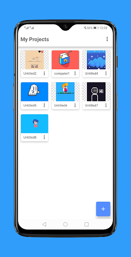 Android application PixsLab : pixel art editor screenshort