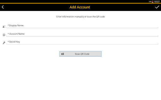 Screenshot of SAP Authenticator