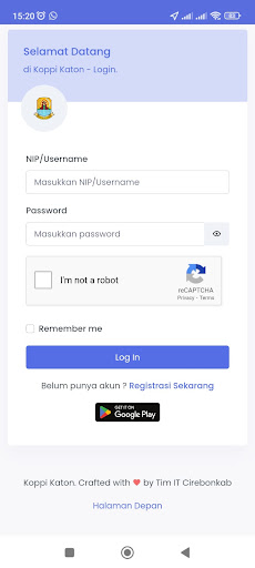 Android application Koppi Katon screenshort