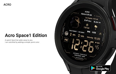 Acro Space1 edtion Watchfaceのおすすめ画像4