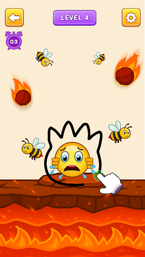 Rescue Emoji Draw to save