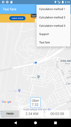 Taxi fare Screen 3