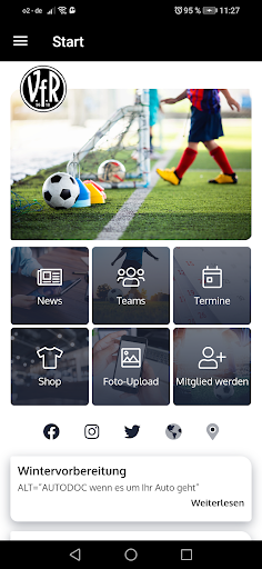 Android application VfR Heilbronn 96/18 e.V. screenshort