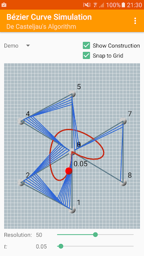 Bezier Splines Simulator