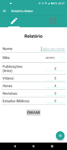 Android application Relatório de Campo RelatMaker screenshort