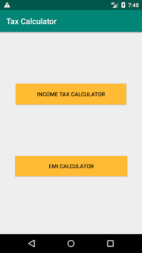 Android application Tax Calculator screenshort
