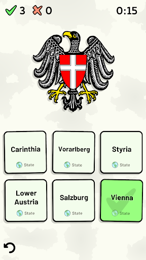 States of Austria Quiz Screen 2