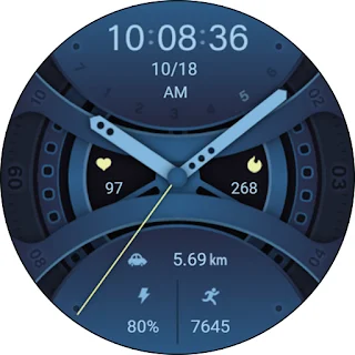 Sea Blue Ring For Wear OS