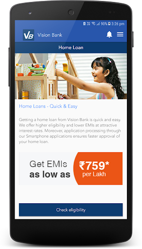 Vision Bank Screenshot