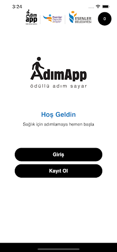 Android application AdımApp screenshort